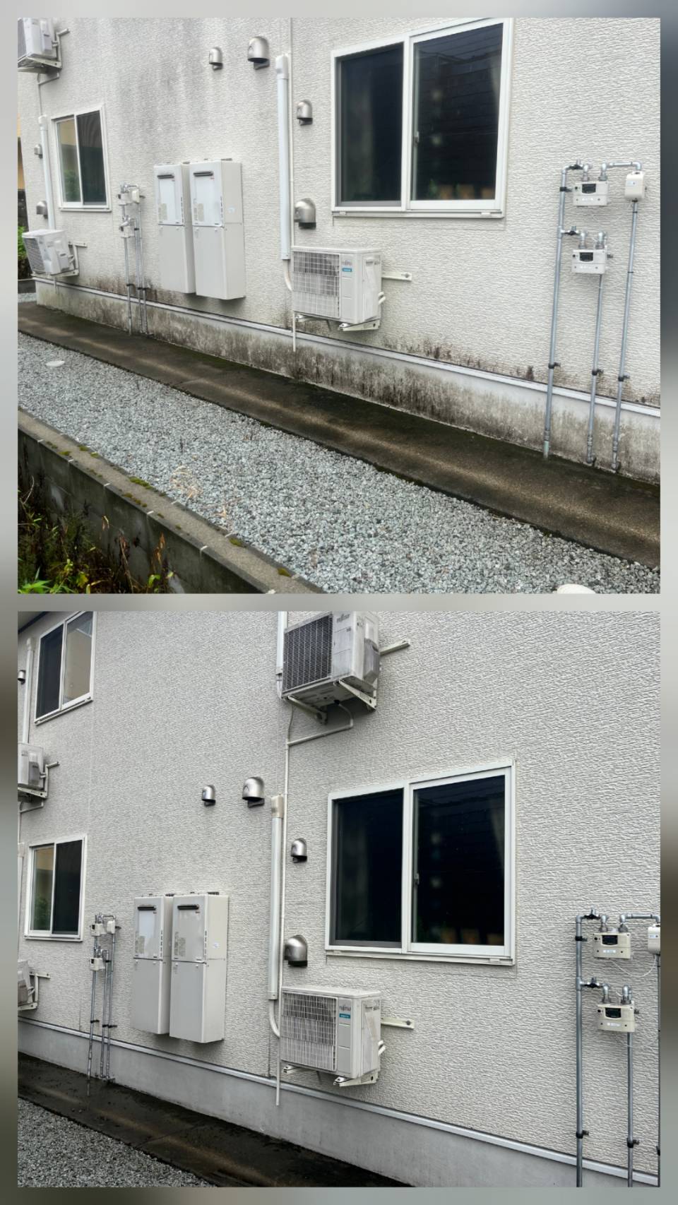 秋田市 アパート外壁洗浄